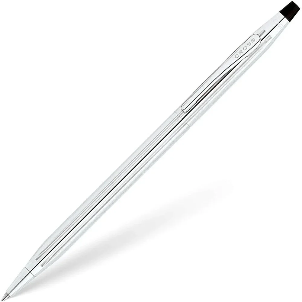 Cross Classic Ballpoint Pen Century Lustrous Chrome Twist Action 3502 Boxed New